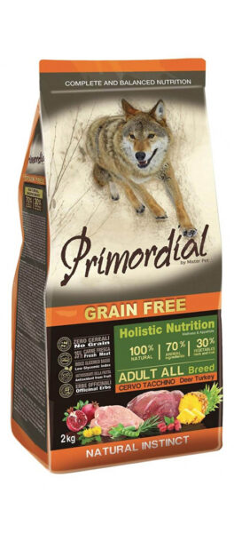 Primordial Adult Deer & Turkey grain free granule pre psa